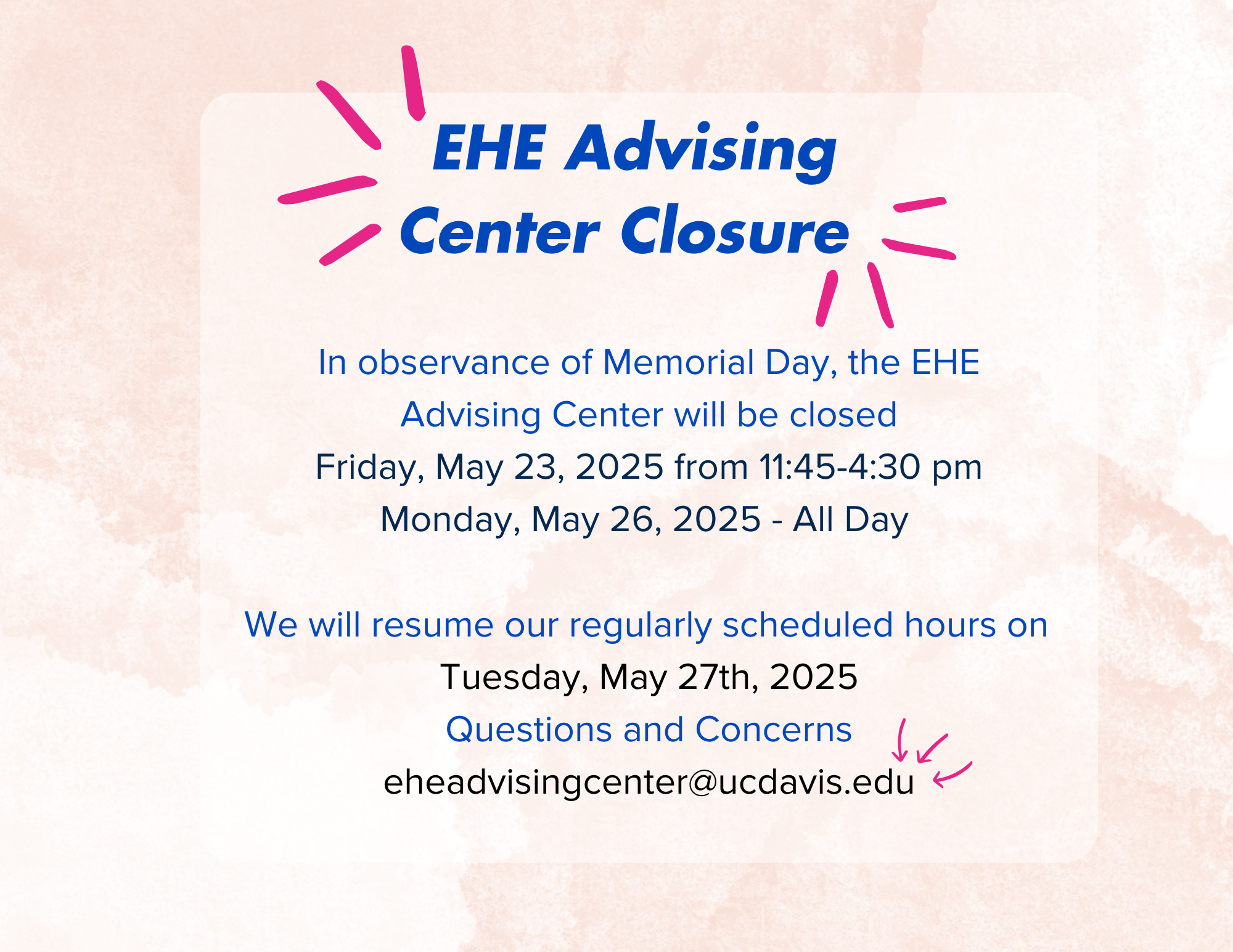 Closure notice