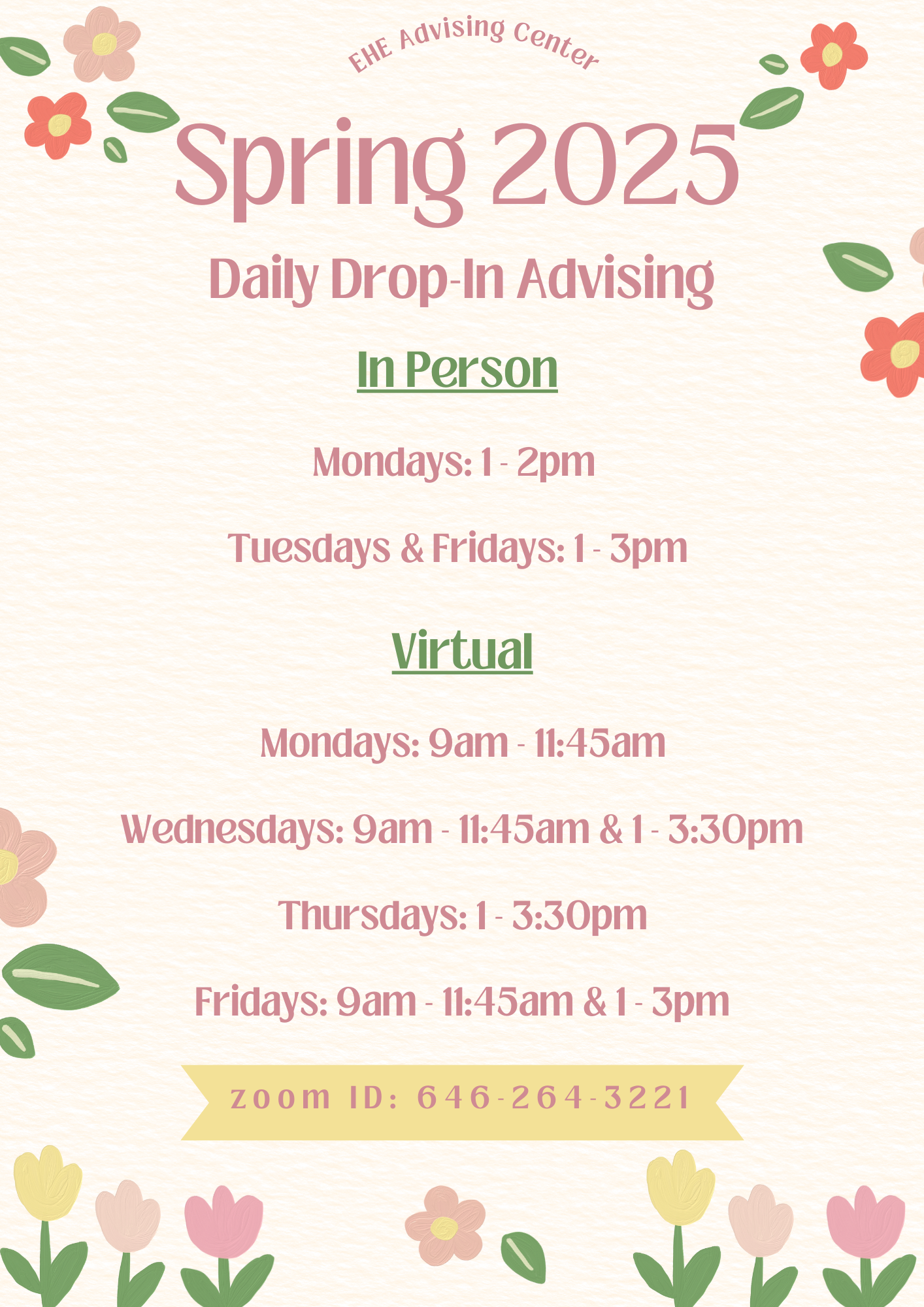 Spring Drop ins